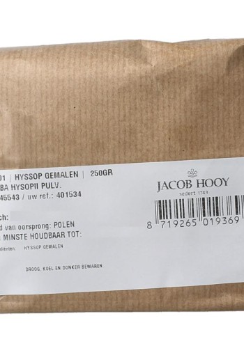 Jacob Hooy Hyssop gemalen (250 Gram)