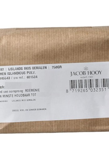 Jacob Hooy IJslands mos gemalen (250 Gram)