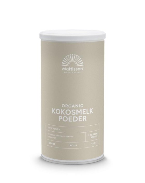 Mattisson Kokosmelk poeder bio (200 Gram)
