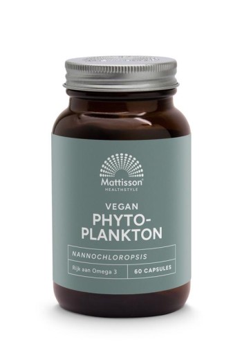 Mattisson Vegan phytoplankton nannochloropsis (60 Vegetarische capsules)
