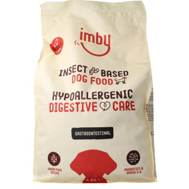 Imby Pet Food Hondenbrokken insecteiwitten gastrointestina (4 Kilogram)