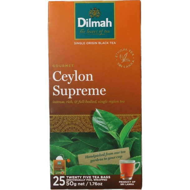 Dilmah Ceylon supreme classic (25 Zakjes)