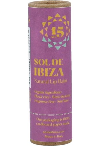 Sol de Ibiza Lippenbalsem vegan SPF15 (5 Gram)