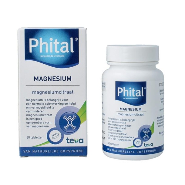 Phital Magnesium 200mg (60 Tabletten)