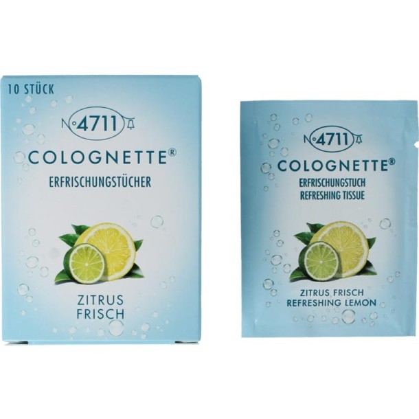 4711 Colognettes tissues lemon (10 Stuks)
