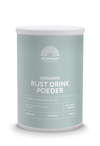 Mattisson Biologisch rijst drink poeder (500 Gram)