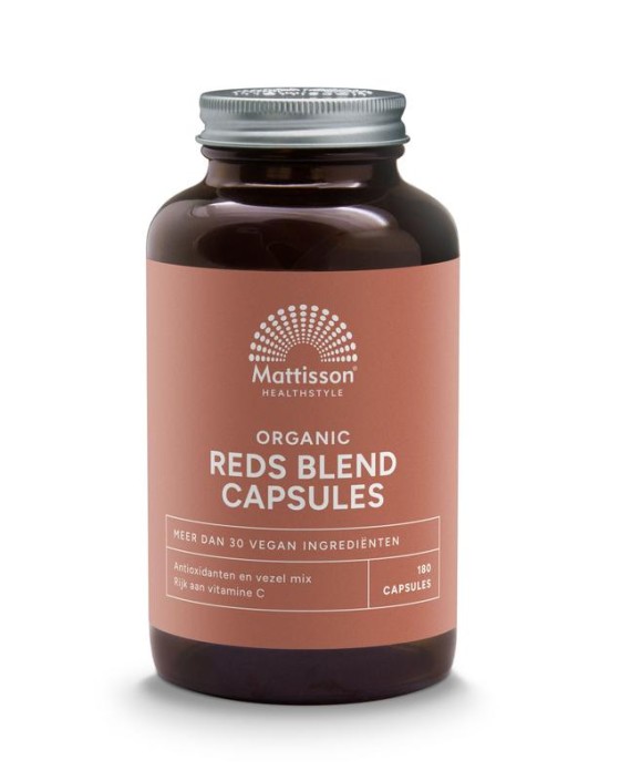 Mattisson Organic reds blend capsules bio (180 Vegetarische capsules)