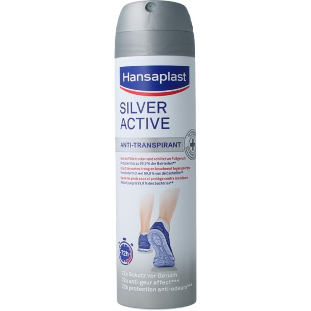 Hansaplast Silver active voet deodorant (150 Milliliter)