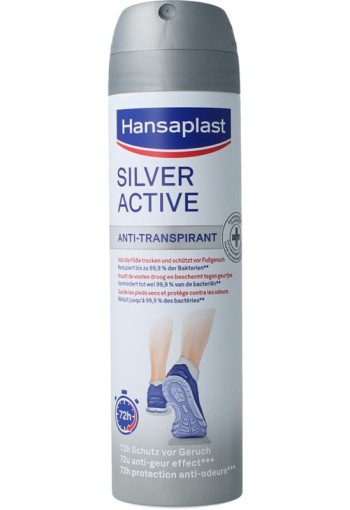 Hansaplast Silver active voet deodorant (150 Milliliter)