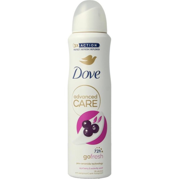 Dove Deodorant spray advanced acai & waterlily 150 Milliliter