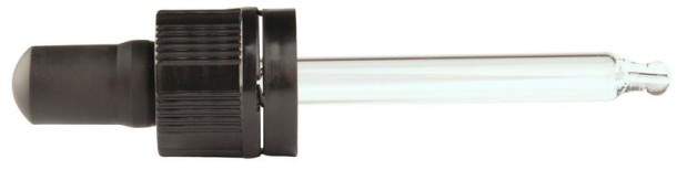 Helios Holland Pipet glas zwart 30ml (10 Stuks)