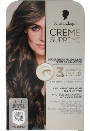 Schwarzkopf Creme supreme 6-0 licht bruin (1 Stuks)