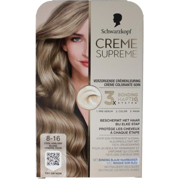 Schwarzkopf Creme supreme 8-16 blond (1 Stuks)