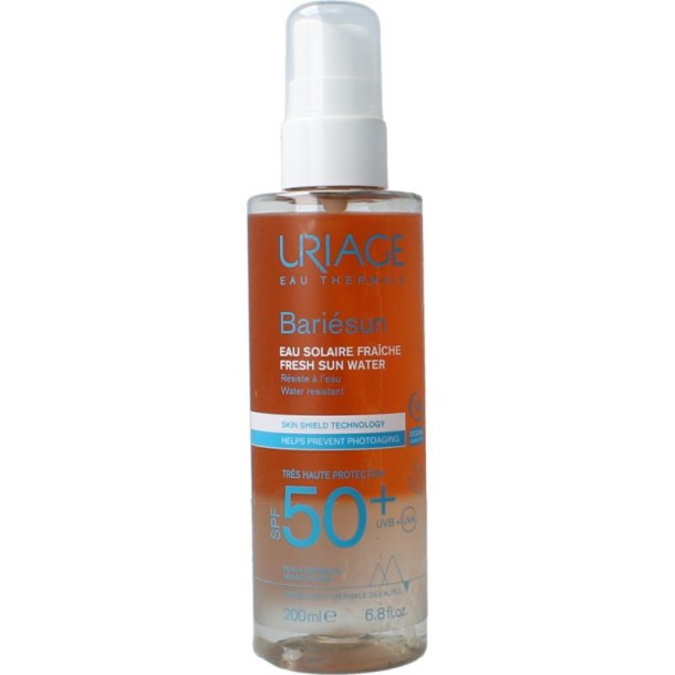 Uriage Bariesun SPF50+ eau solaire fraiche spray (200 Milliliter)