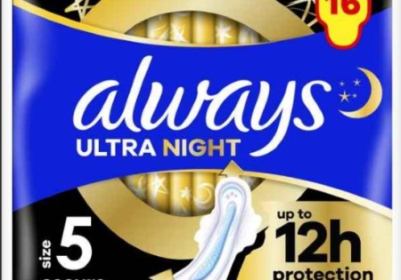 Always Ultra Maandverband Secure Night Extra Met Vleugels 16 stuks