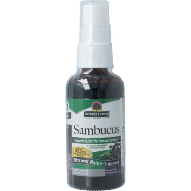 Natures Answer Sambucus vlierbessen spray (60 Milliliter)