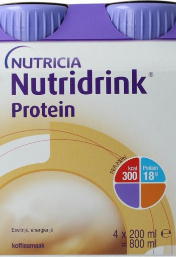 Nutridrink Protein koffie/mokka 200ml (4 Stuks)