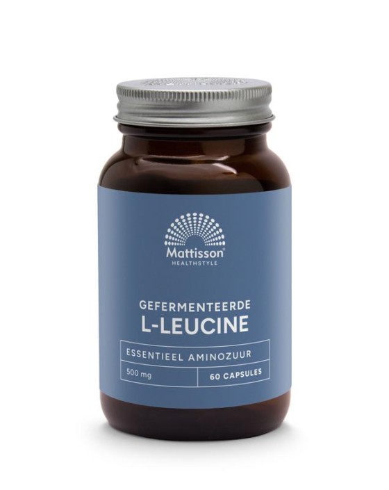 Mattisson Gefermenteerde L-Leucine 500mg (60 Vegetarische capsules)