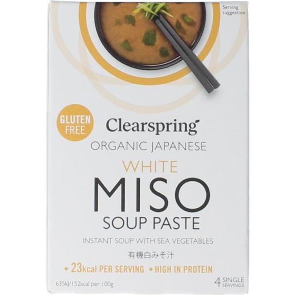 Clearspring Souppaste white miso bio (60 Gram)