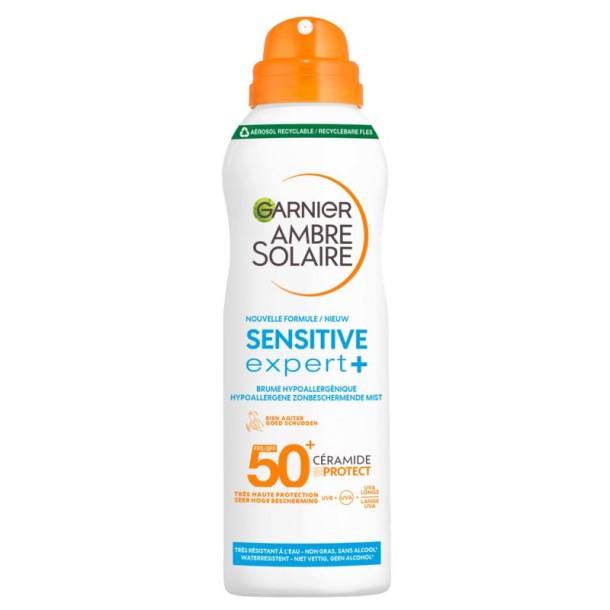 Ambre Solaire Sensitive spray dry mist SPF50+ 150 Milliliter