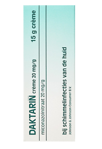 Daktarin 20 mg/g Miconazolnitraat Crème 15 gram