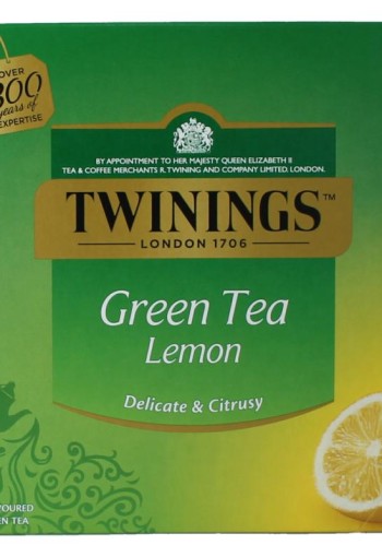 Twinings Green lemon envelop (50 Zakjes)
