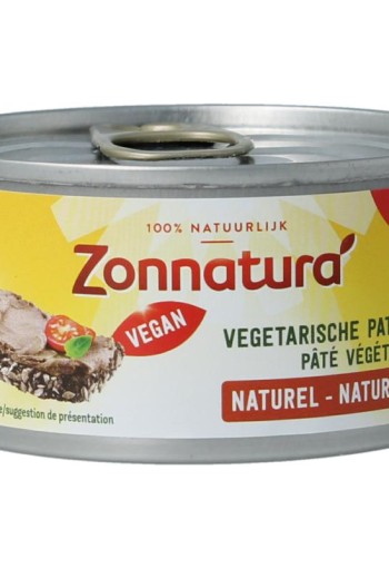 Zonnatura Vegetarische pate naturel bio (125 Gram)