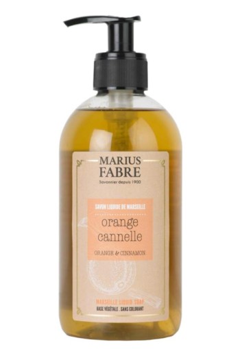 Marius Fabre Zeep sinaasappel-kaneel met pomp (400 Milliliter)