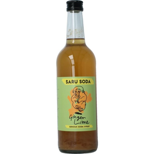 Saru Soda Siroop ginger lime bio demeter (500 Milliliter)