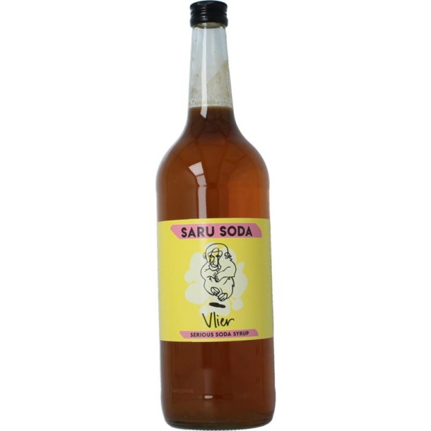 Saru Soda Siroop vlier bio demeter (1 Liter)