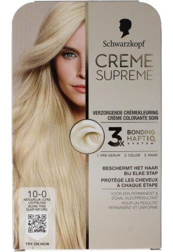 Schwarzkopf Creme supreme 10-0 licht blond (1 Stuks)