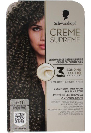 Schwarzkopf Creme supreme 6-16 licht bruin (1 Stuks)