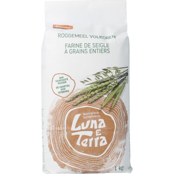 Luna E Terra Roggemeel volkoren bio (1 Kilogram)