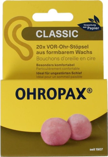 Ohropax Oordopjes classic (20 Stuks)