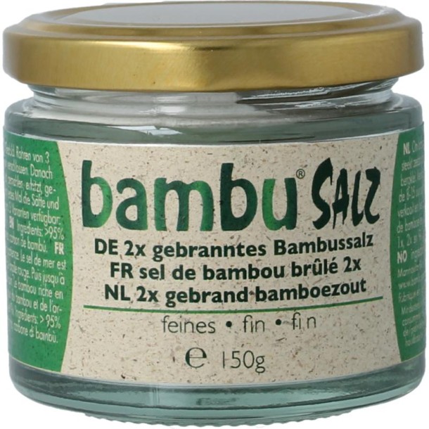 Bambu Salz Bamboezout fijn 2x gebrand (150 Gram)