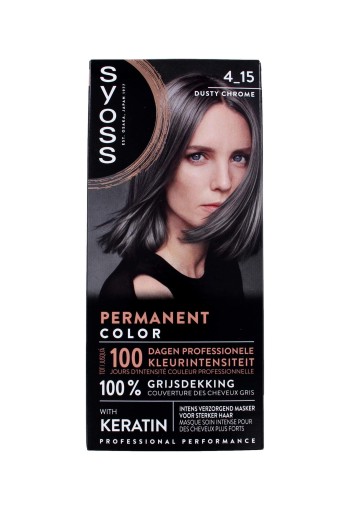Syoss Color baseline 4-15 dusty chrome haarverf (1 Set)