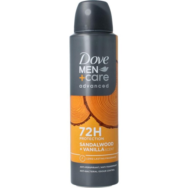 Dove Men+ care deodorant sandalwood /vanilla (150 Milliliter)