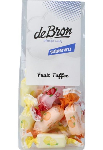 De Bron Fruit toffee suikervrij (70 Gram)