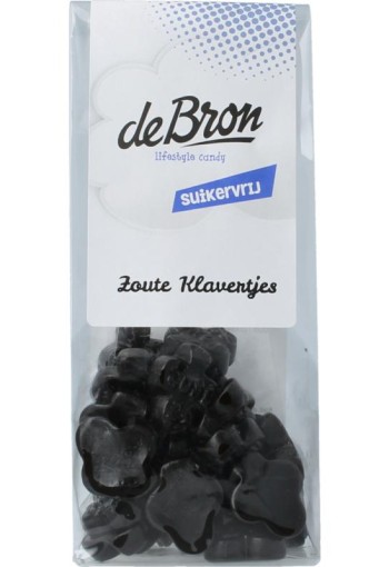 De Bron Zoute klavertjes suikervrij (90 Gram)