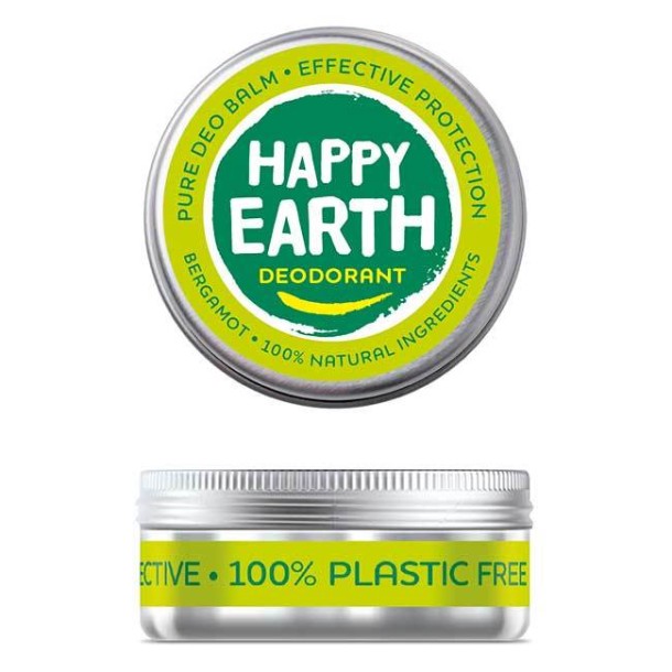 Happy Earth Pure deodorant balm bergamot 45 Gram