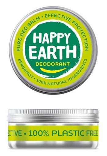 Happy Earth Pure deodorant balm bergamot 45 Gram