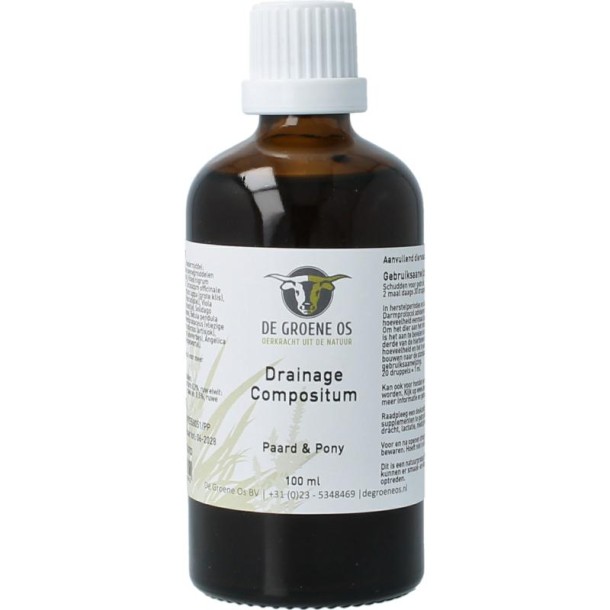 Groene Os Drainage compositum paard/pony (100 Milliliter)