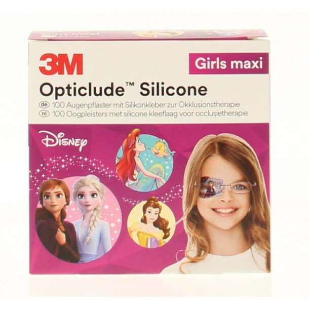 Opticlude Oogpleister siliconen maxi girl (100 Stuks)