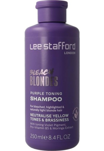 Lee Stafford Bleach blondes purple toning shampoo 250 Milliliter