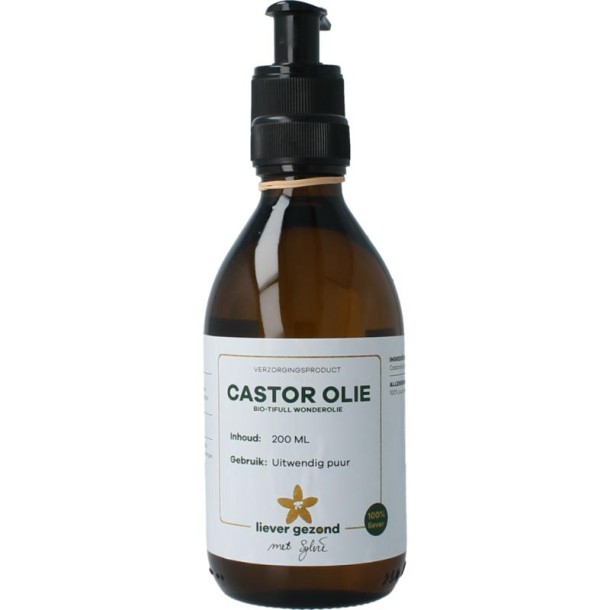 Liever Gezond Castor olie wonderolie (200 Milliliter)