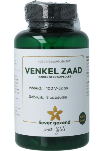 Liever Gezond Venkel zaad capsules fennel seed (100 Vegetarische capsules)