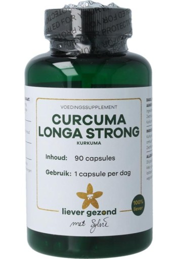 Liever Gezond Curcuma longa strong/ kurkuma (90 Vegetarische capsules)