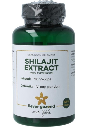 Liever Gezond Shilajit extract hoog fulvine zuur (90 Vegetarische capsules)