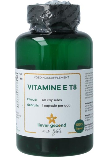 Liever Gezond Vitamine E T8 (60 Vegetarische capsules)