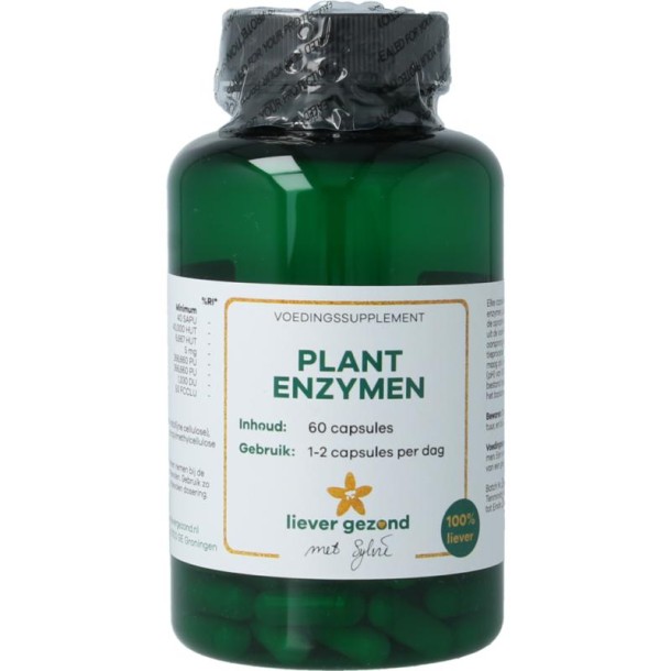 Liever Gezond Plant enzymen (60 Vegetarische capsules)